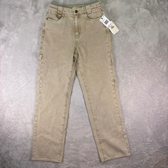 Roark Women's HWY 1 Workwear Pants Size 25 Toasted Almond Wide Leg NWT - Picture 5 of 12